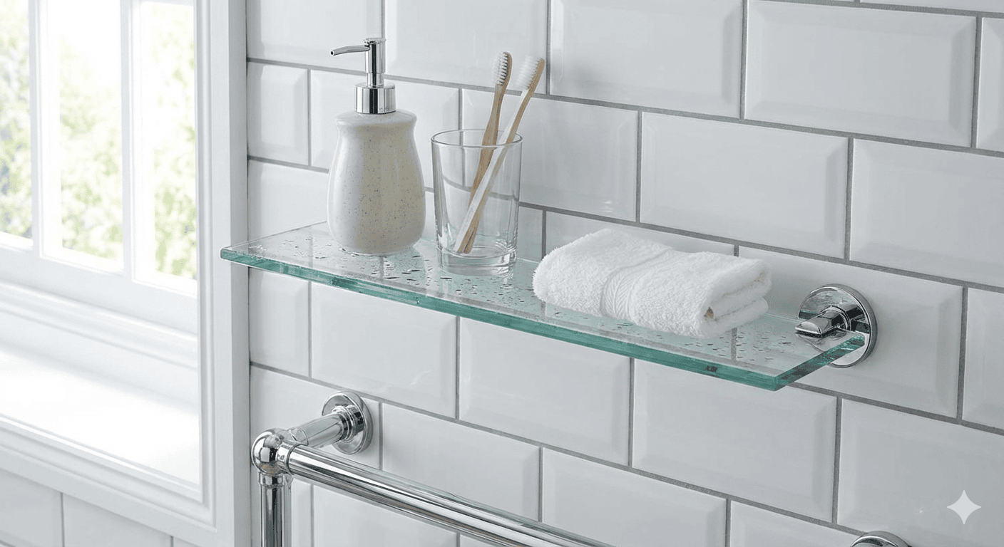 Bathroom Glass Shelf Supplier in Stamford