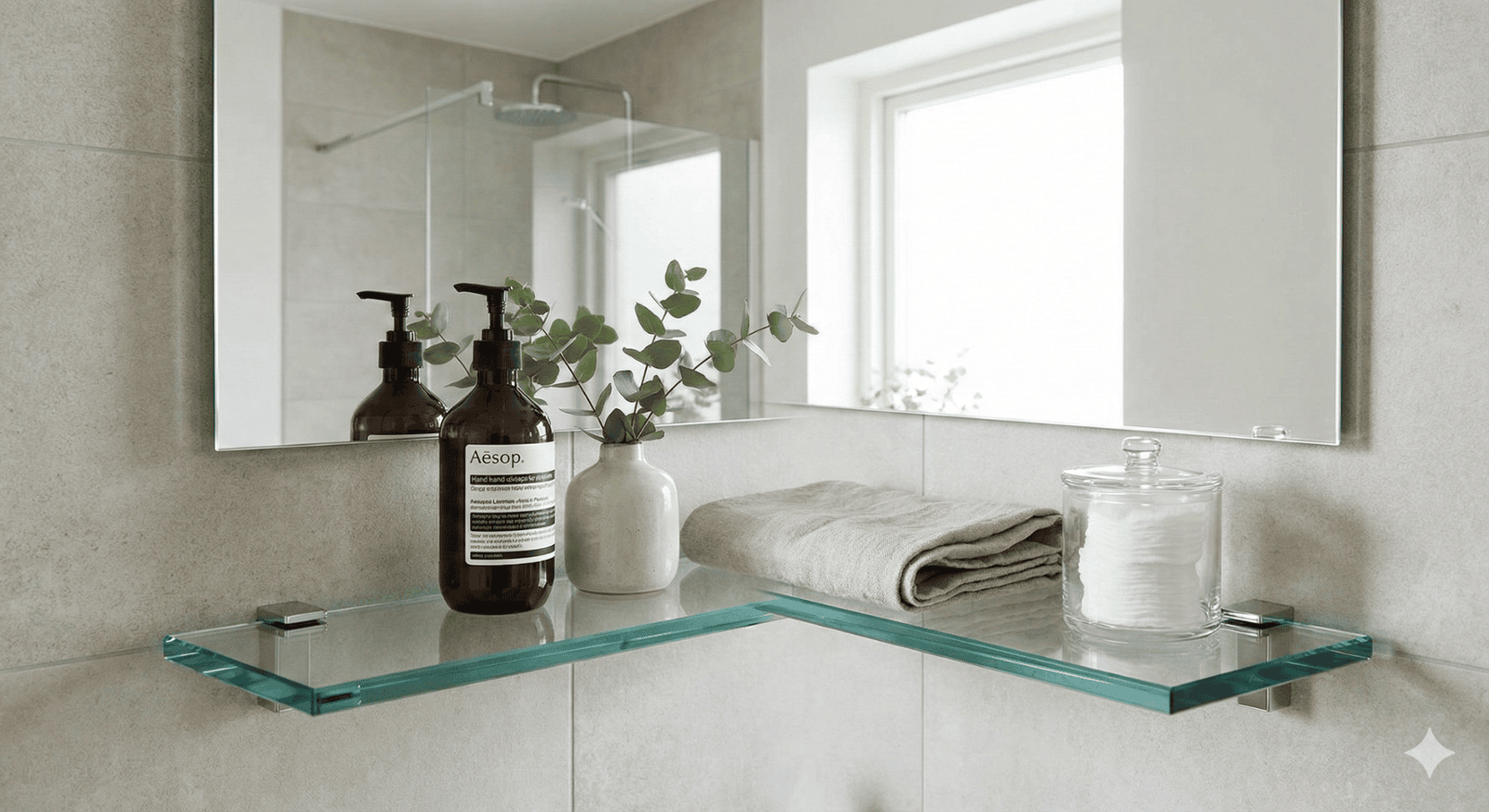 Bathroom Glass Shelf Supplier in Huntingdon
