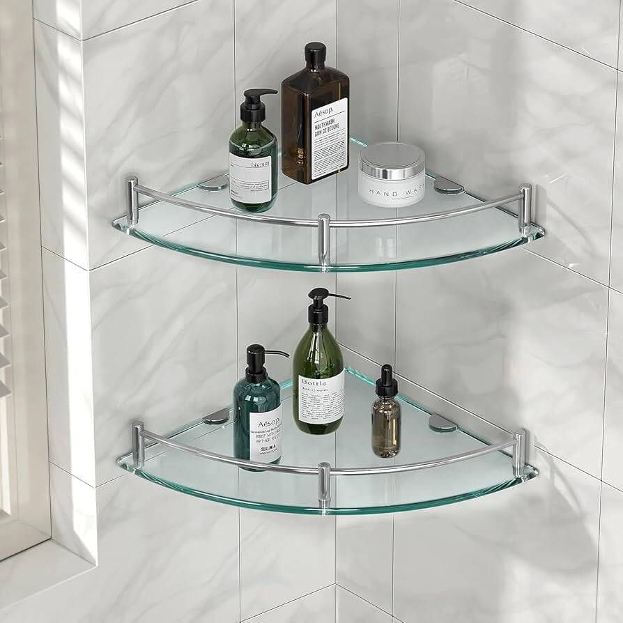 Bathroom Glass Shelves