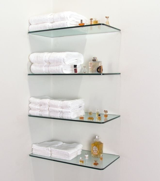 Bathroom Glass Shelves