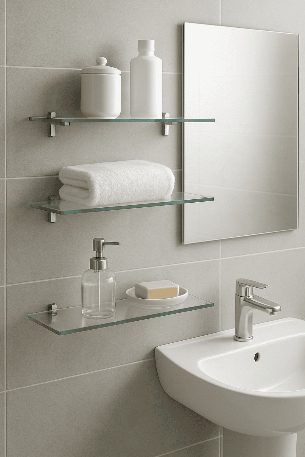 Bathroom glass shelf Supplier in Kettering