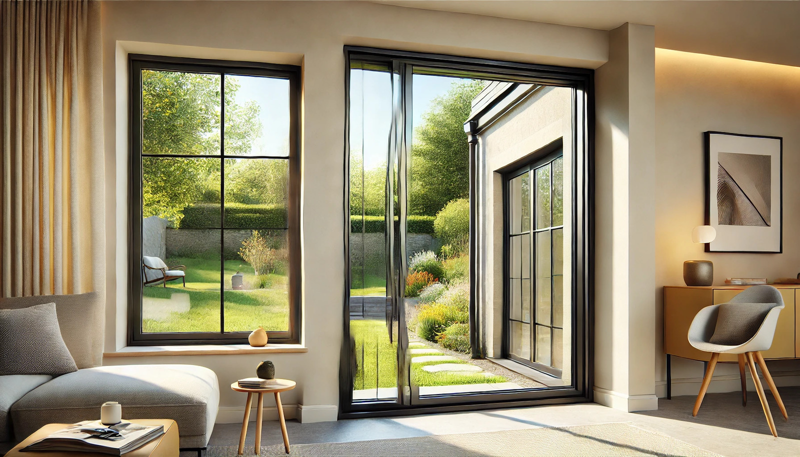 Triple glazed flush casement windows