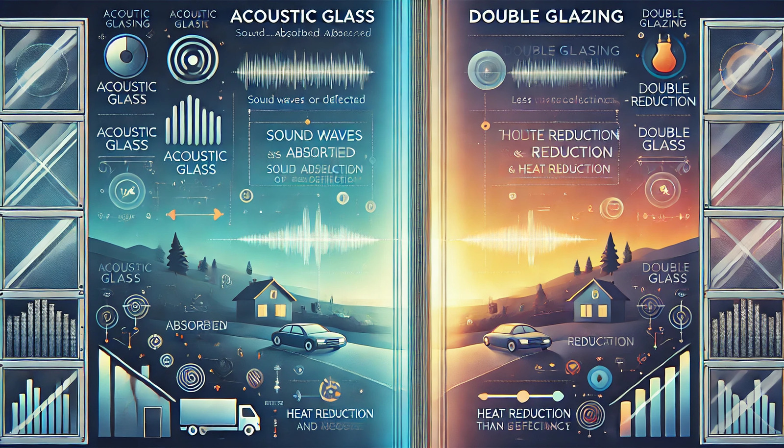 acoustic glass vs double glazing,
