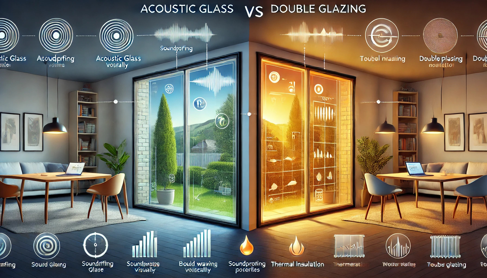 acoustic glass vs double glazing