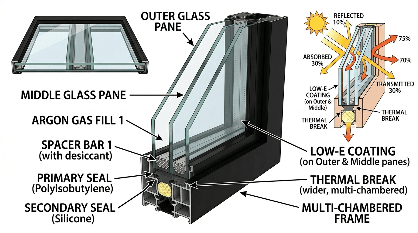 Triple Glazed Glass Supplier in Basildon