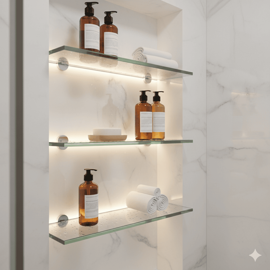 Glass Shelves Cut to Size Supplier in Bedford