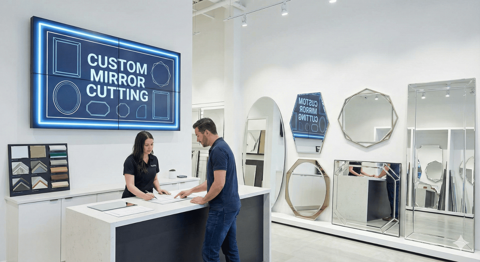 Mirror Cut to Size Supplier in Huntingdon