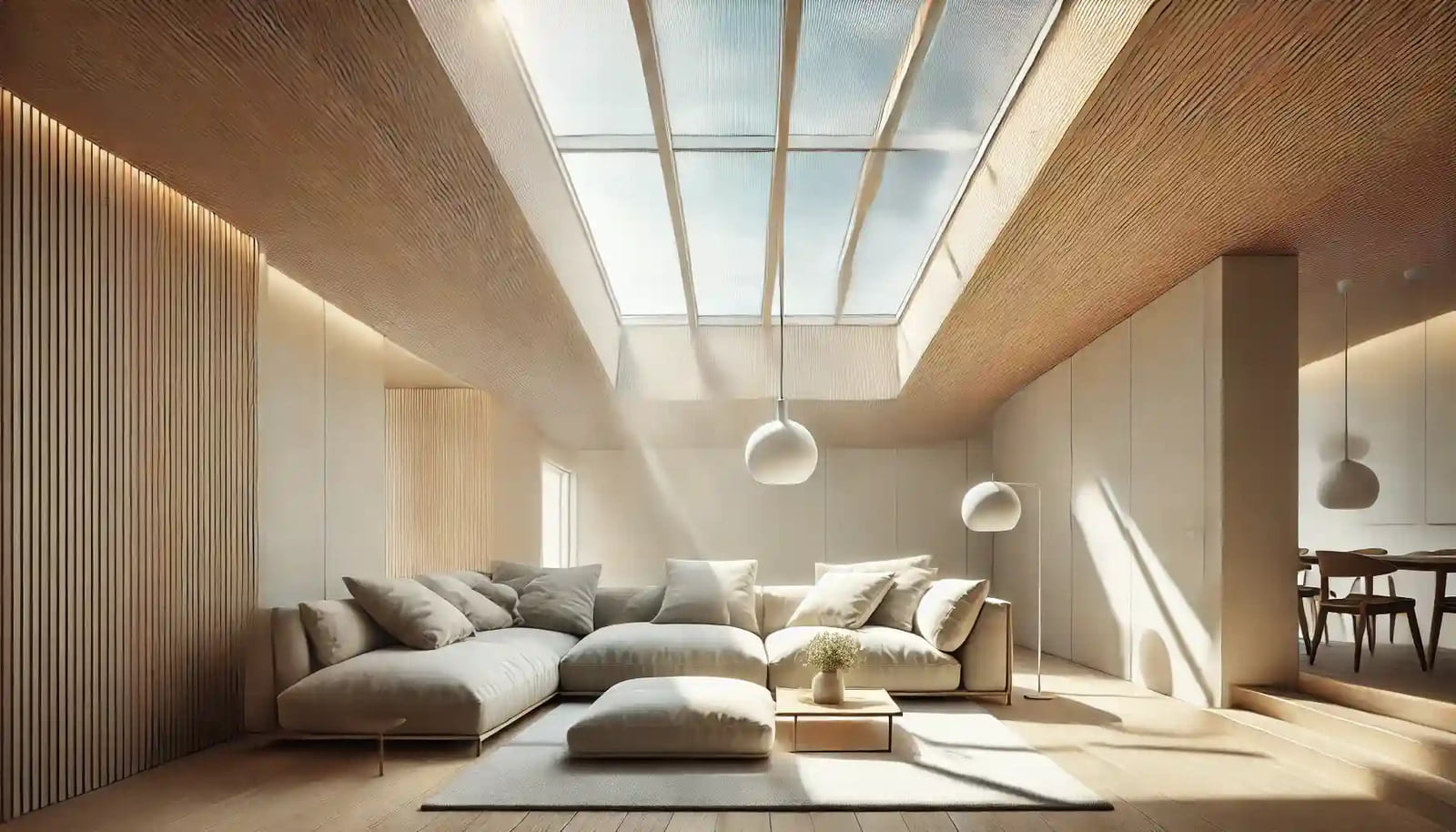 Sandblasted Glass for Skylights