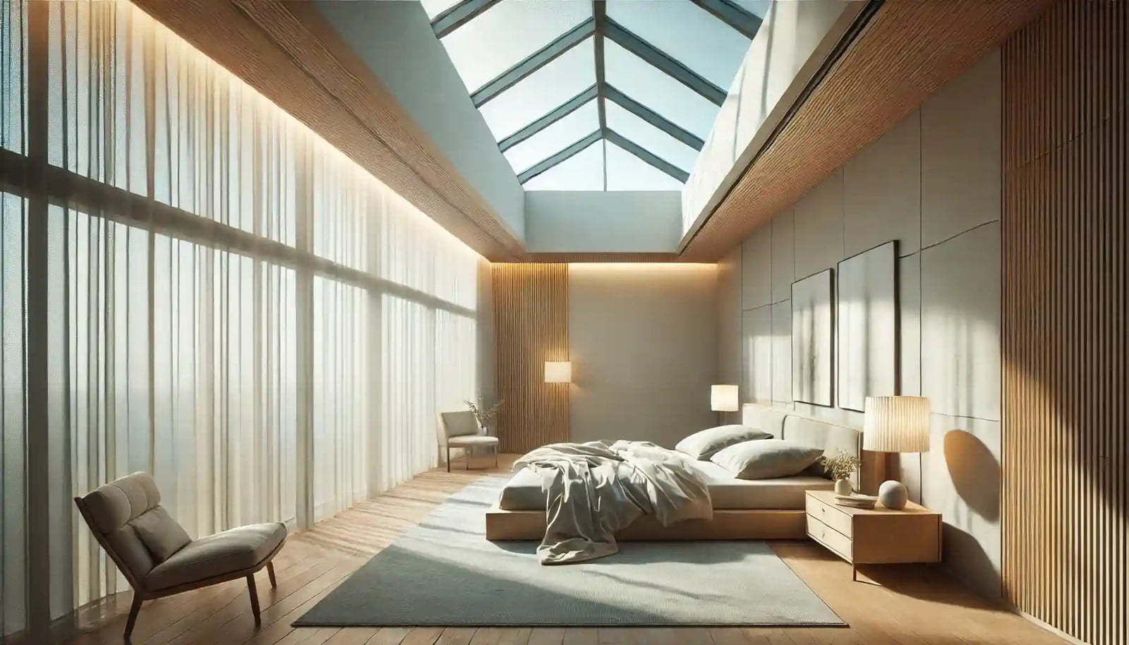 Sandblasted Glass for Skylights