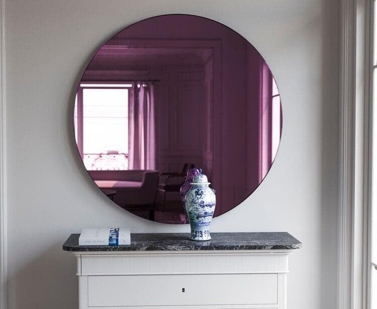 custom coloured mirror