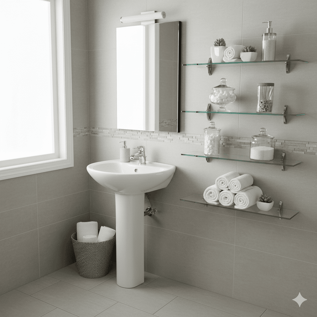 Bathroom glass shelf Supplier in Kettering