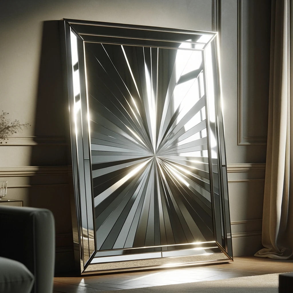 sophisticated bevelled mirror